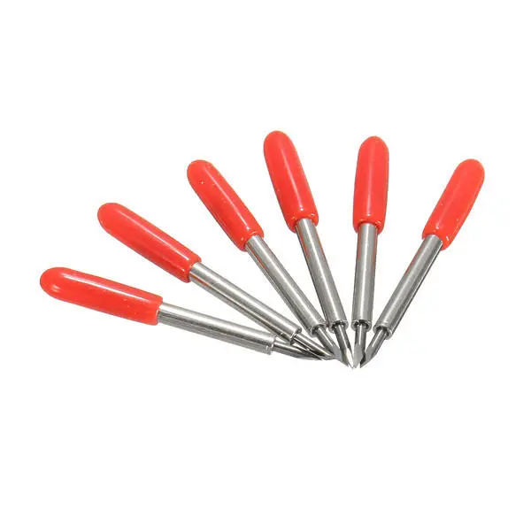 Roland Vinyl Cutter Blades - 6pcs 45 Degree 23x2mm Bits with Holder - Image 4