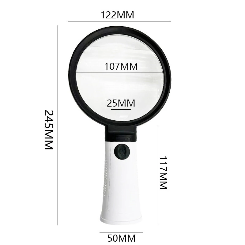 Mini Pocket Magnifier 6X-10X Adjustable | 3-Mode Light for Reading, Repair & Outdoor - Image 4