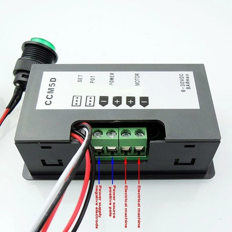 CCM5D 240W PWM DC Motor Controller - 6V 12V 24V Variable Speed Regulator | 0.56 LED Display - Image 5