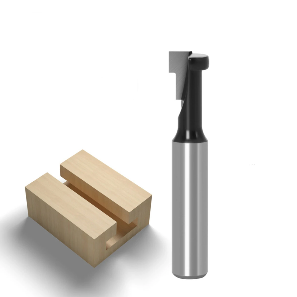Drillpro 8mm Shank T-Slot Keyhole Router Bit | Carbide Cutter for Wood & T-Track - Image 4