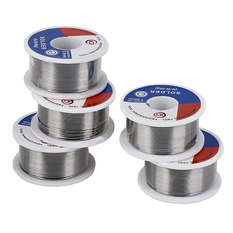 JCD 60/40 Tin Lead Solder Wire - 50G Roll | 2.0% Rosin Core Flux | 0.6-1.5mm - Image 2