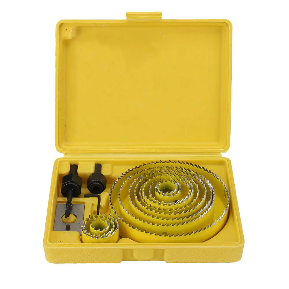11-16Pcs Alloy Hole Saw Cutter Set | 19-127mm for Wood, PVC & Gypsum Board - Image 2