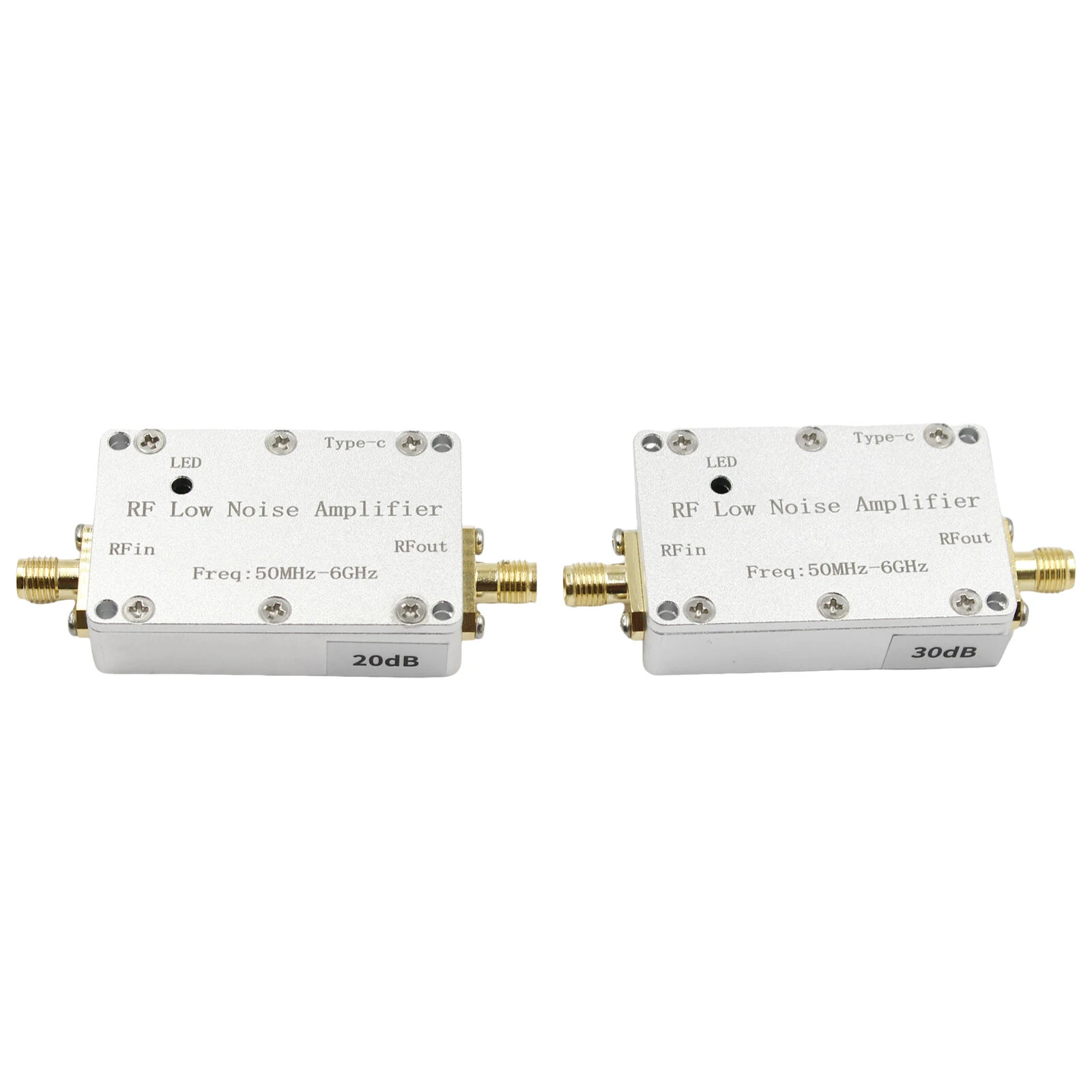 LNA High Flatness Receiver Amplifier - 20dB/30dB Gain - 50MHz-6GHz Wideband Low Noise - SMA - Image 2