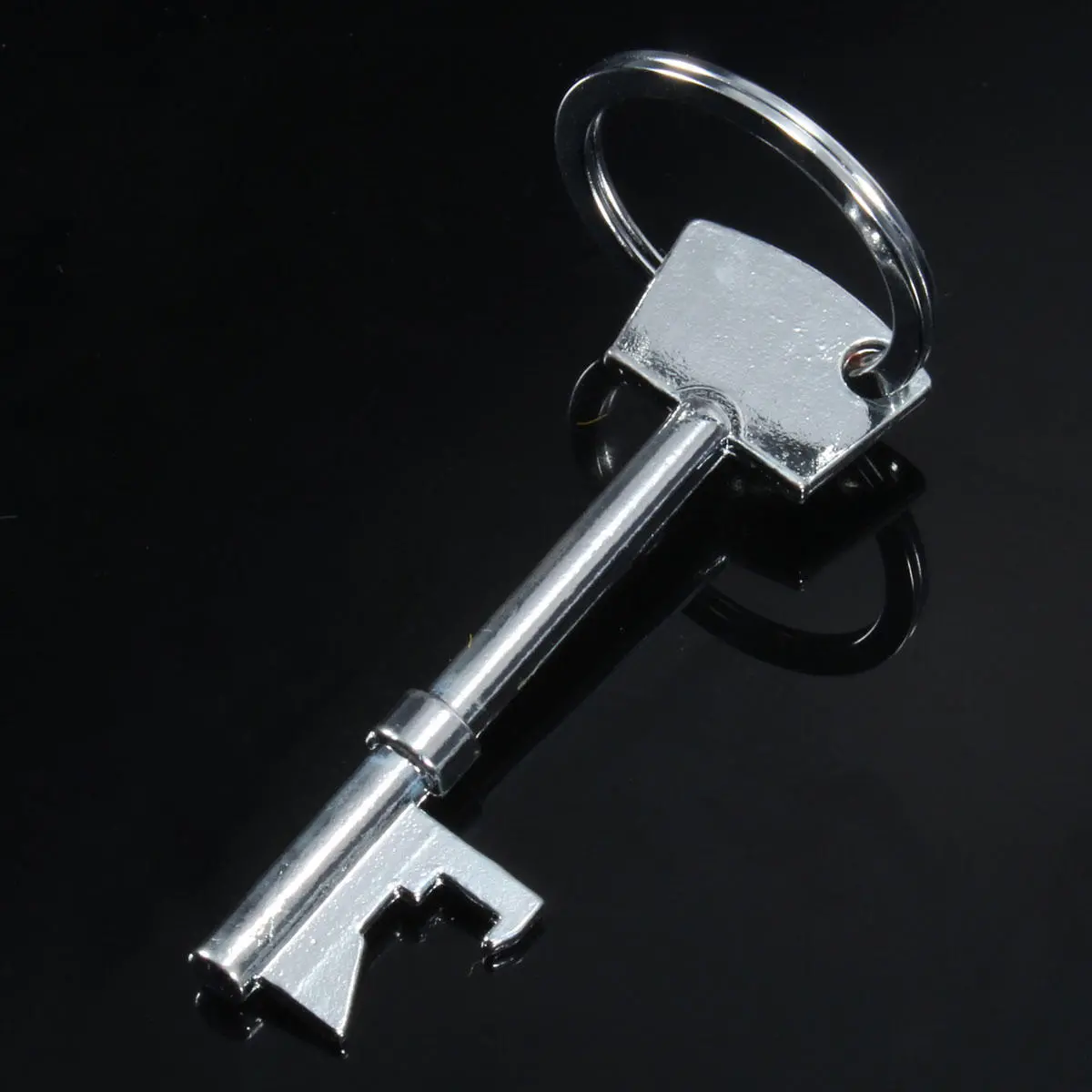 Key Shaped Opener Ring Keyring Chain Keychain Metal Beer Bar Tool - Image 3