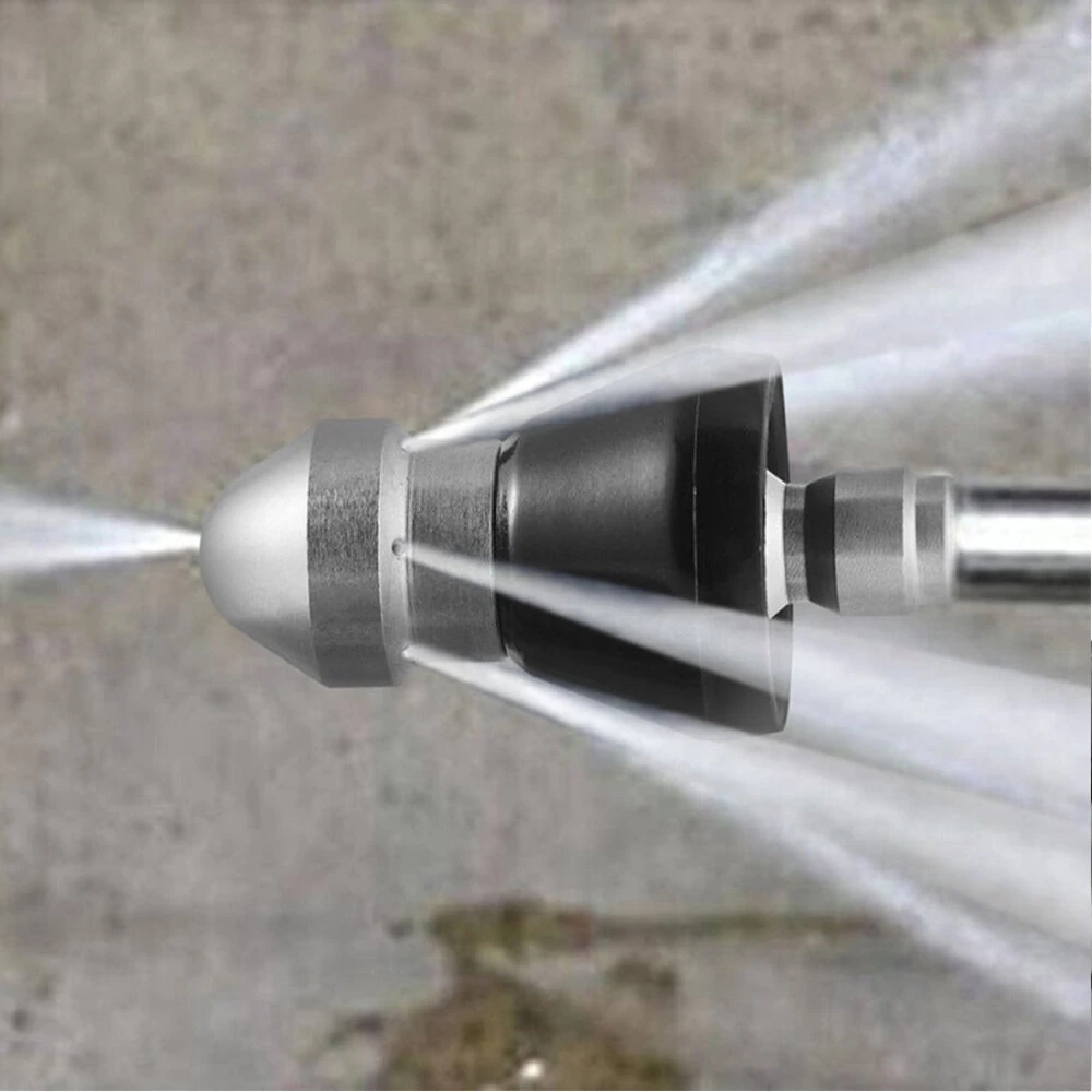 3/8 1/4 Quick Connect High Pressure Washer Nozzle | Sewer & Drain Pipe Cleaner - Image 4