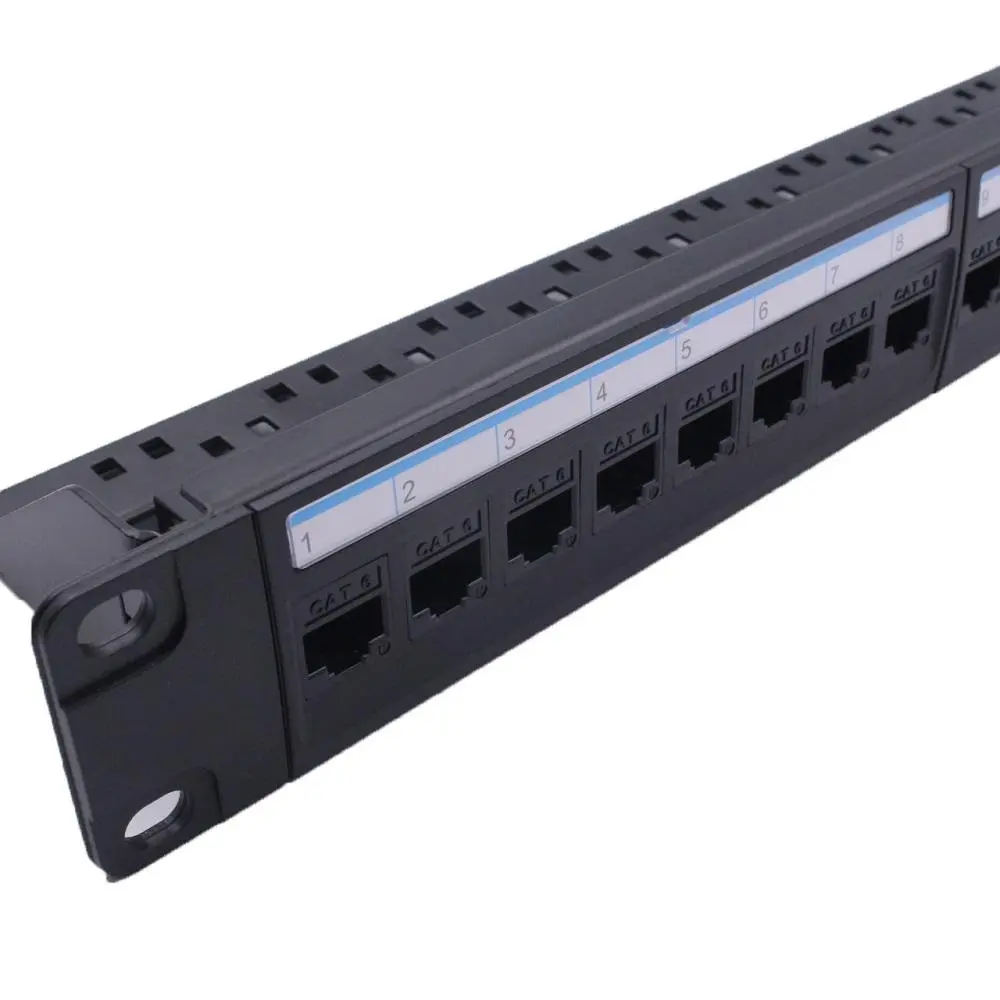 Tripp Lite 1U 24-Port CAT6 Patch Panel | Keystone Jack Network Rack Panel - Image 3