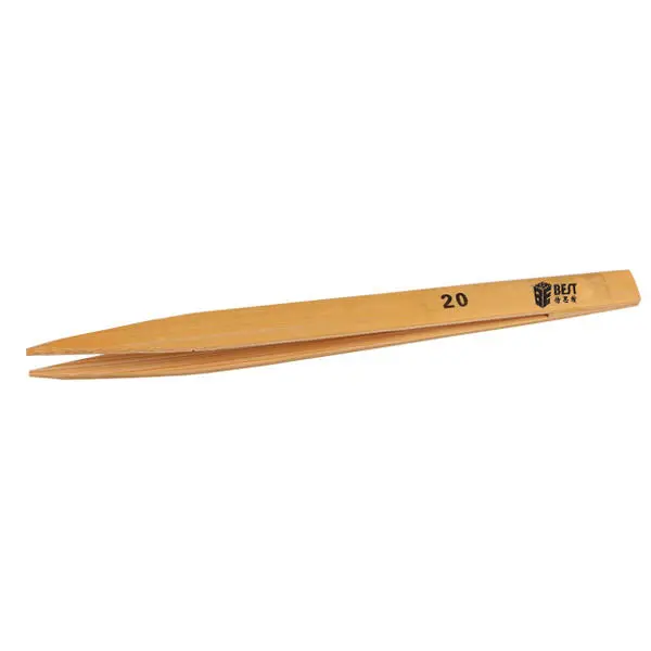 BST-20 Anti-Static Bamboo Tweezers | Industrial Non-Toothed & Anti-Loss - Image 3
