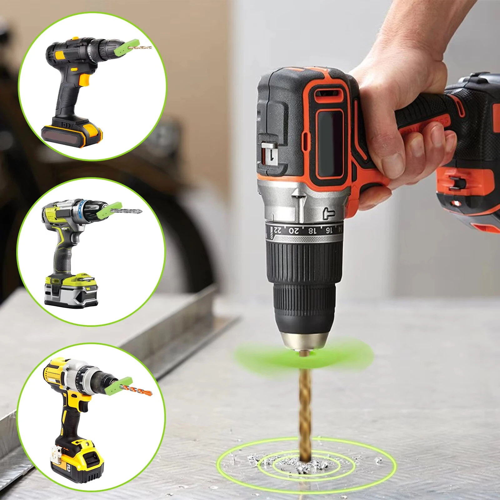 Drill Hole Position Light Locator - Plastic Drill Guide with Clear Viewing - Image 5
