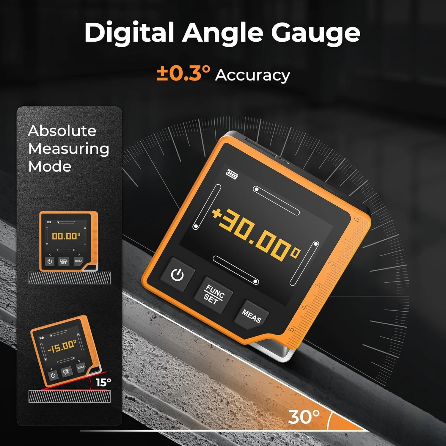 CIGMAN CD-80 Laser Tape Measure 80M | USB-C Rechargeable with Tilt Sensor - Image 4