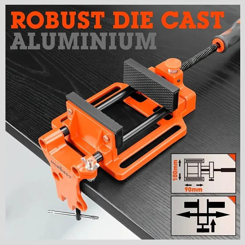 Quick-Release 90mm Drill Press Vice | High Carbon Steel & Soft Grip Handle - Image 4