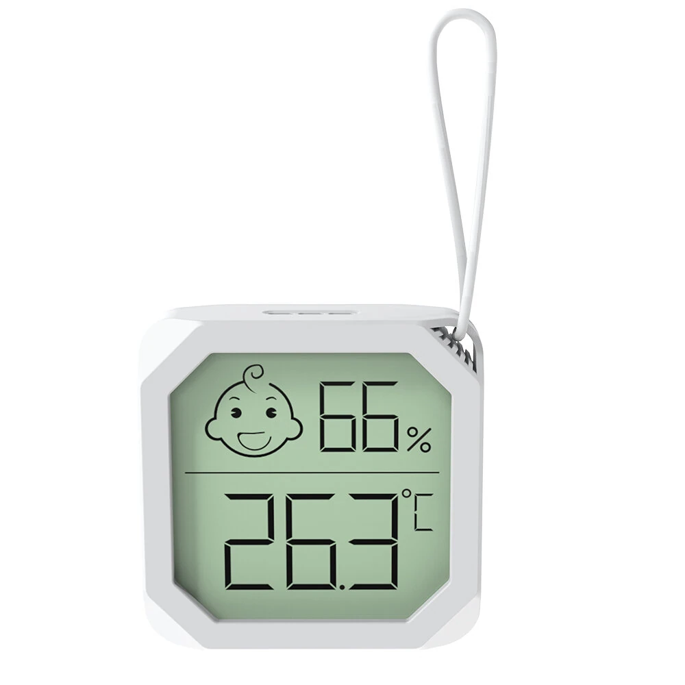 Mini Temperature & Humidity Meter -20°C to 60°C | 20-99% RH | Accurate Readings | Black/White - Image 2
