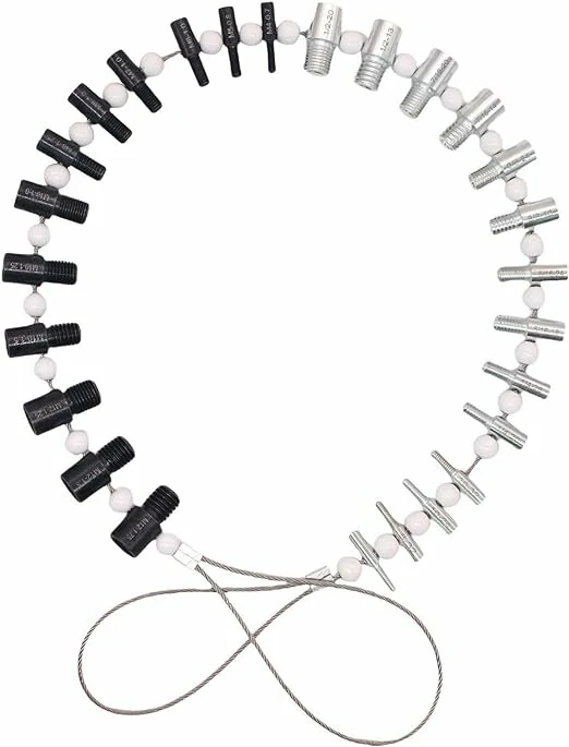26PCS Thread Checker Set | Metric & Inch Sizes | Durable DIY Tool - Image 2