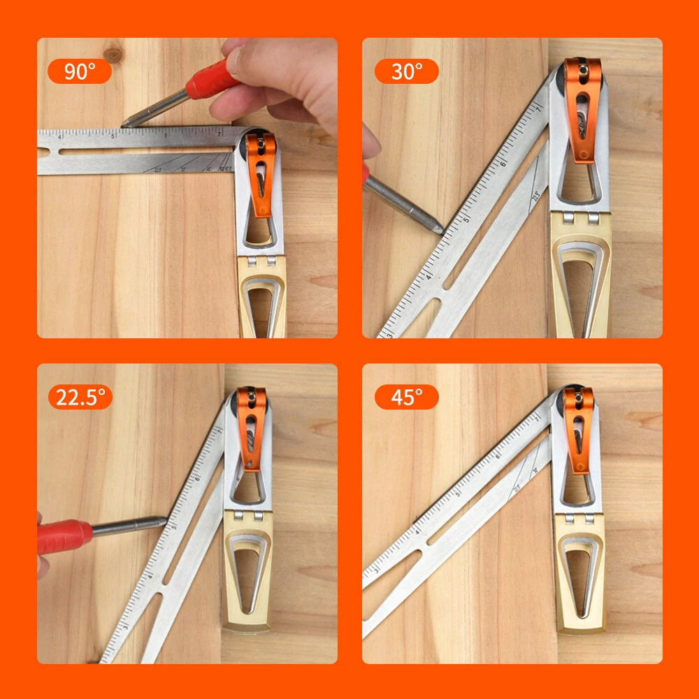 Dovetail Jig with 6:1 & 8:1 Slopes | Woodworking Guide with T-Bevel & Angle Finder - Image 5