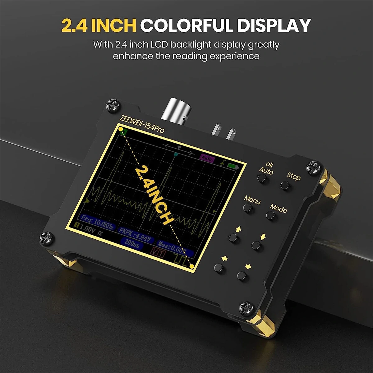 Zeeweii DSO154Pro Handheld Oscilloscope | 40MSa/s 18MHz | LCD Display & PWM Generator - Image 2