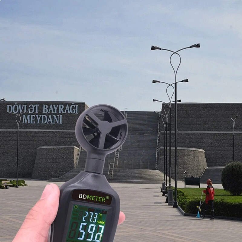 BDMETER TDC805 Digital Anemometer | Handheld Wind Speed & Temperature Tester - Image 5