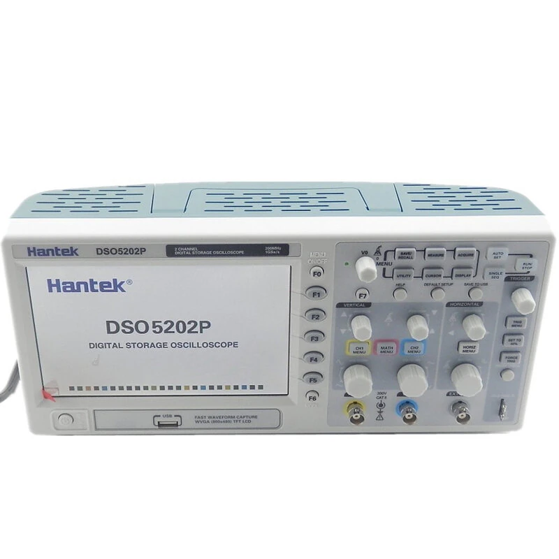 Hantek DSO5202P Oscilloscope - 200MHz 1GSa/s 2 Channel | 7 Inch Color Screen USB - Image 3