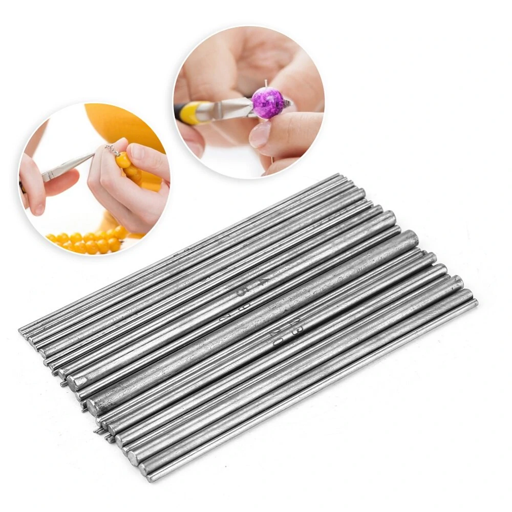 Stainless Steel Jewelry Cored Rod Wire - 30PCS Durable Tool for Necklace & Earring Making - Image 2
