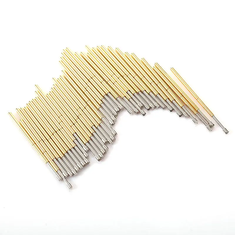 P100-H2 Spring Test Probe - 33.35mm Length - Sharp Angle Needle Head - Brass Tool for Circuit Board - Image 2