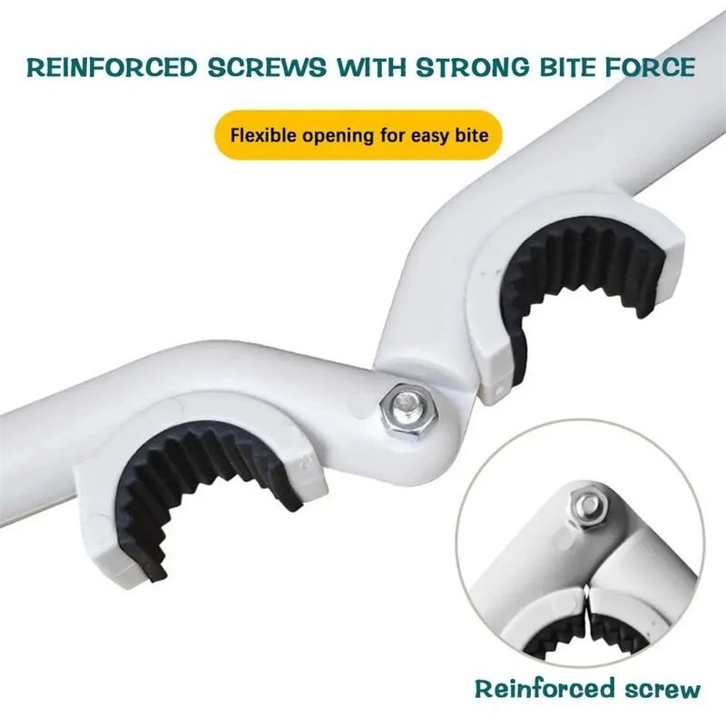 Adjustable Basin Wrench Tool - ABS Material with Rubber Coating - Fits 21.5mm to 27mm - Image 5