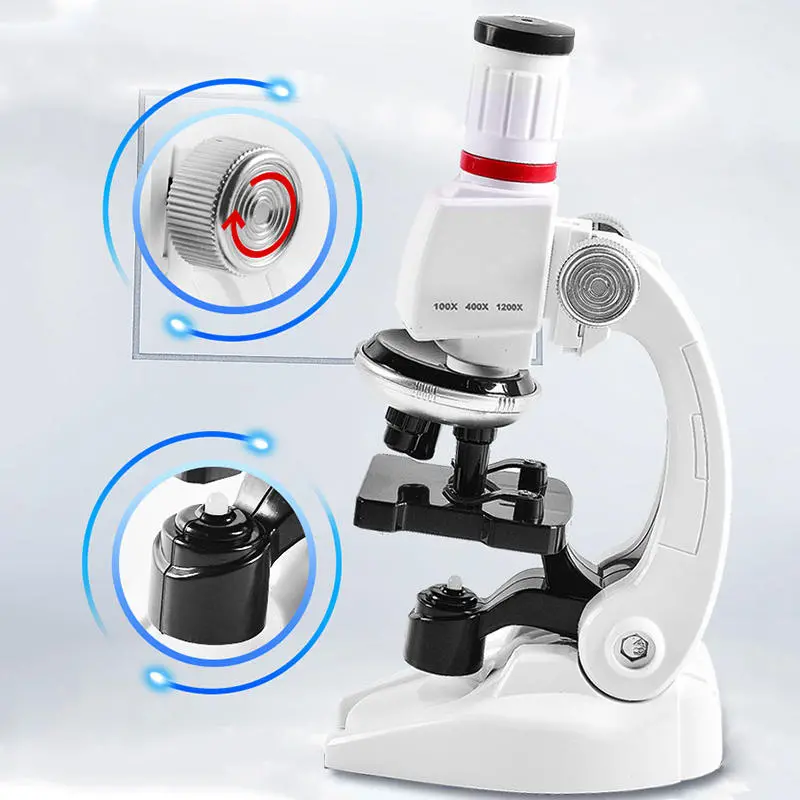 450X or 1200X Kids Microscope Set | Science Experiment Tool for Children & Students - Image 3
