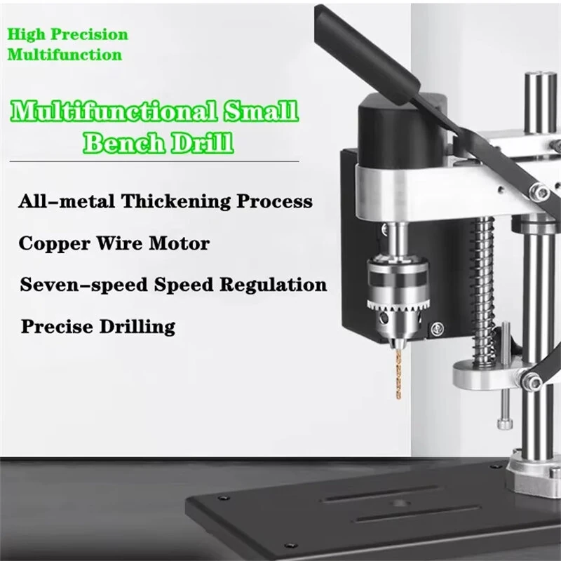 775 DC Motor Mini Bench Drill - 200W Adjustable Speed | EU Plug for Woodworking & Metal - Image 2