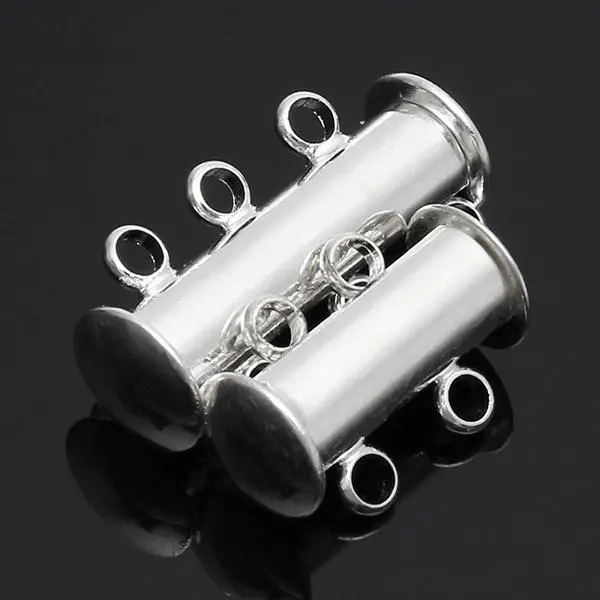5pcs Magnetic Clasp Buckle Hooks - 2/3 Loop Metal Connectors for DIY - Image 2