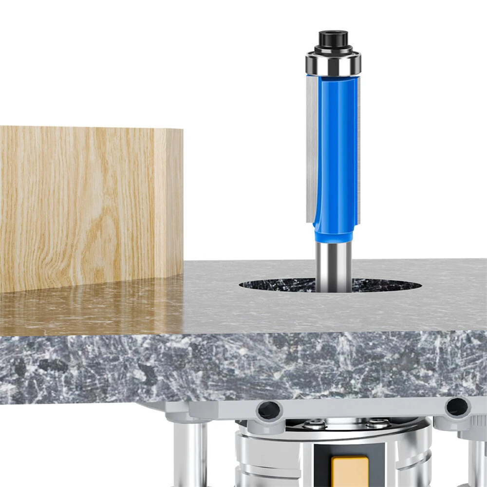 23pcs 1/4 Inch Shank Tungsten Carbide Router Bit Set | 6mm Flush Trim with Bearing for Woodworking - Image 4