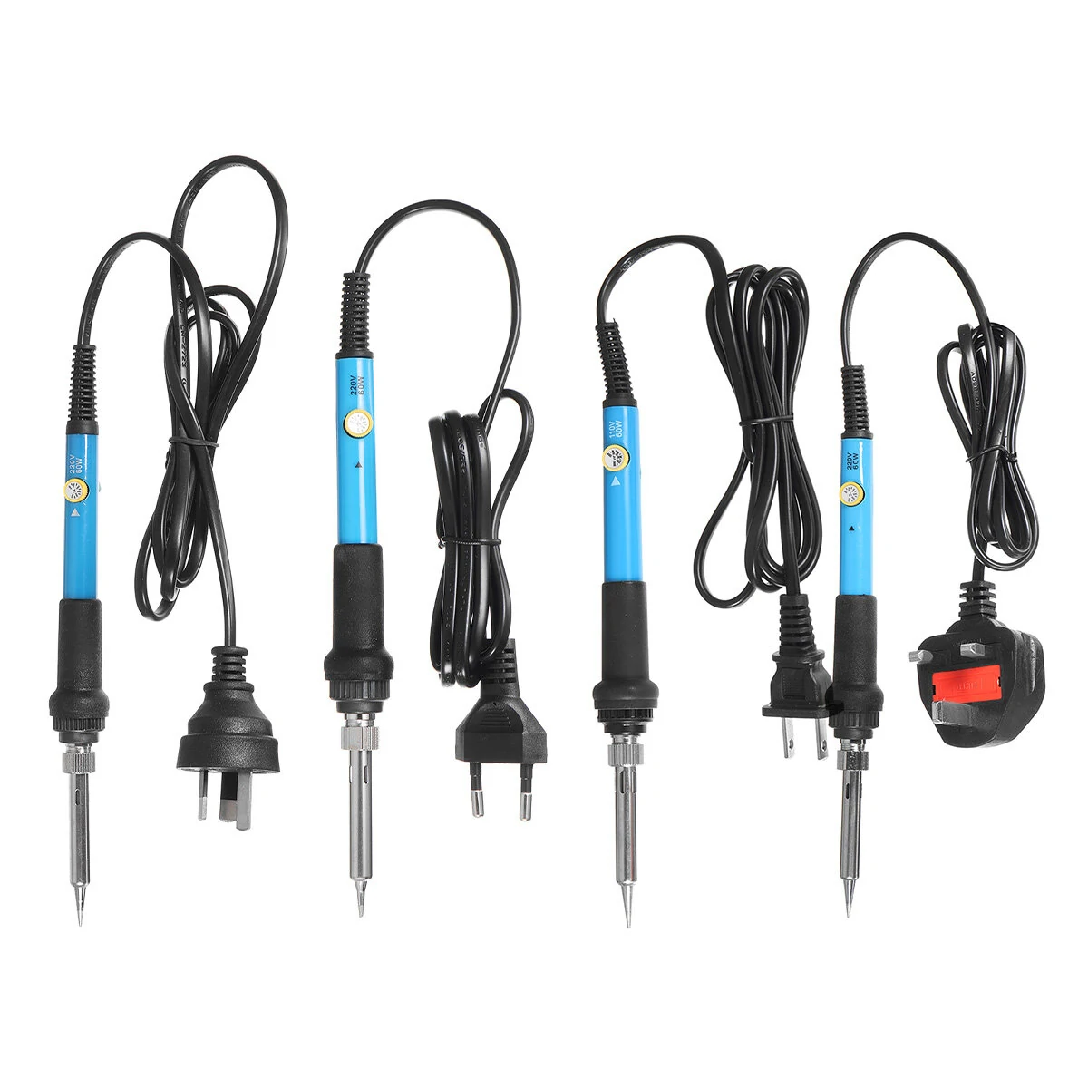 60W Electric Soldering Iron Kit - 128Pcs with Wood Burning Pen for Engraving & Pyrography - Image 2