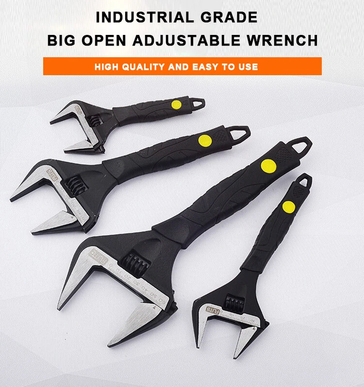Adjustable Spanner Wrench - 6 8 10 12 Inch Multi-Function Large Opening Ratchet - Image 5