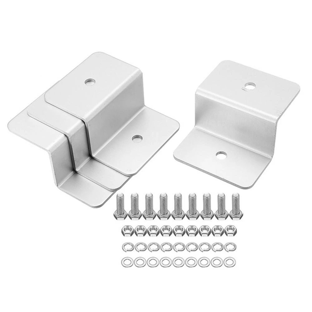 ZB-04 Solar Panel Mounting Z Brackets Kit - 4pcs Aluminum Alloy for Motorhomes & Yachts - Image 2