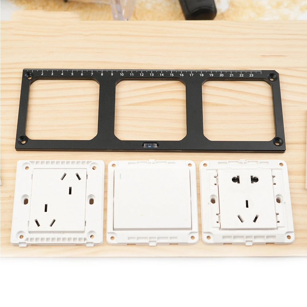 Aluminum Router Template - 86 Type Switch Socket Guide for Woodworking & Cabinets - Image 2
