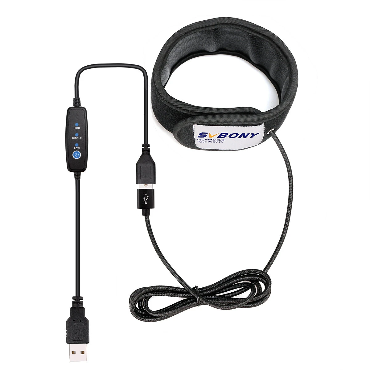 SVBONY SV172 Dew Heater Strip for Telescopes & Camera Lens | w/ Temperature Regulator - Image 3