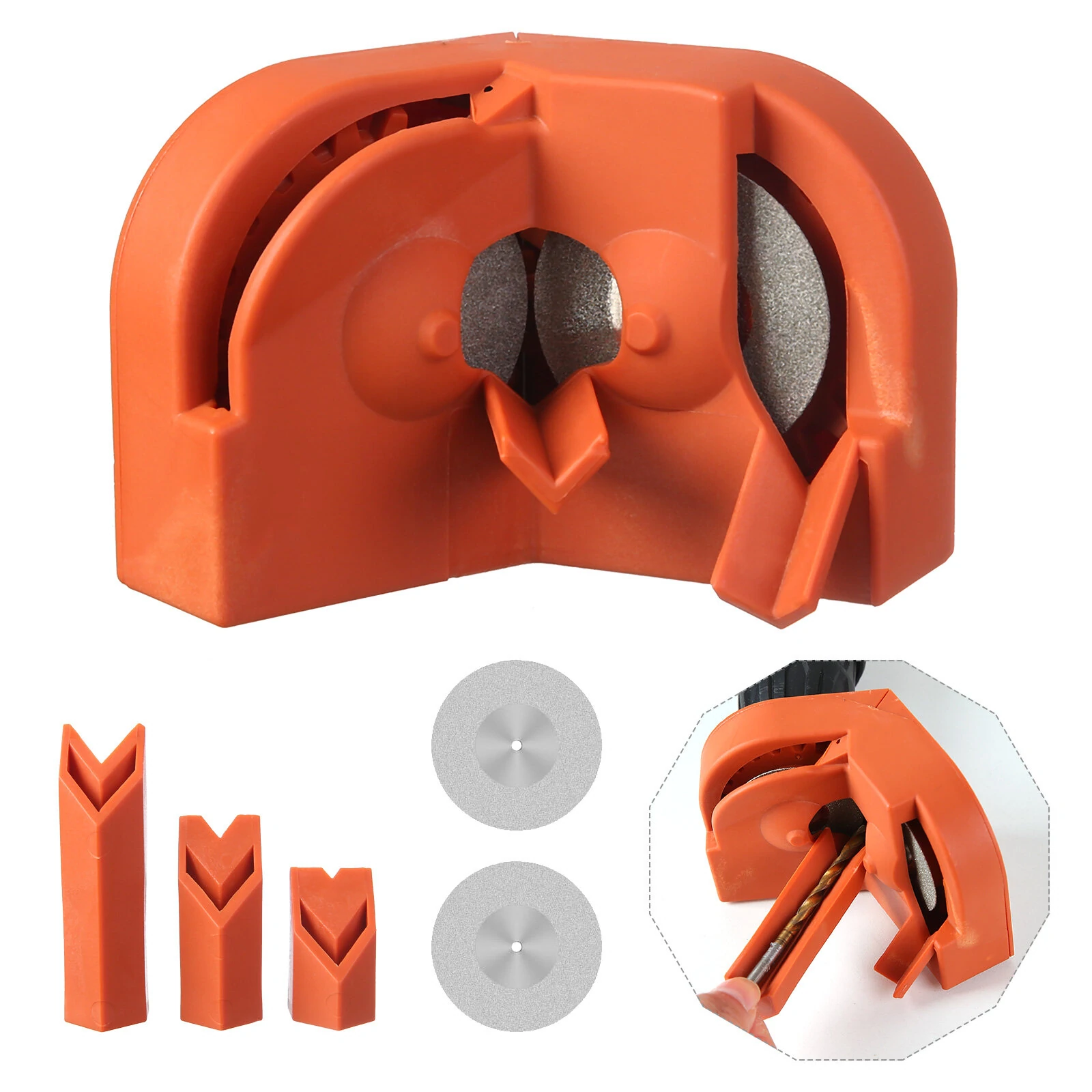 Electric Drill Bit Sharpener - Grinder for High Speed Steel, Masonry & Carbide Bits - Image 2