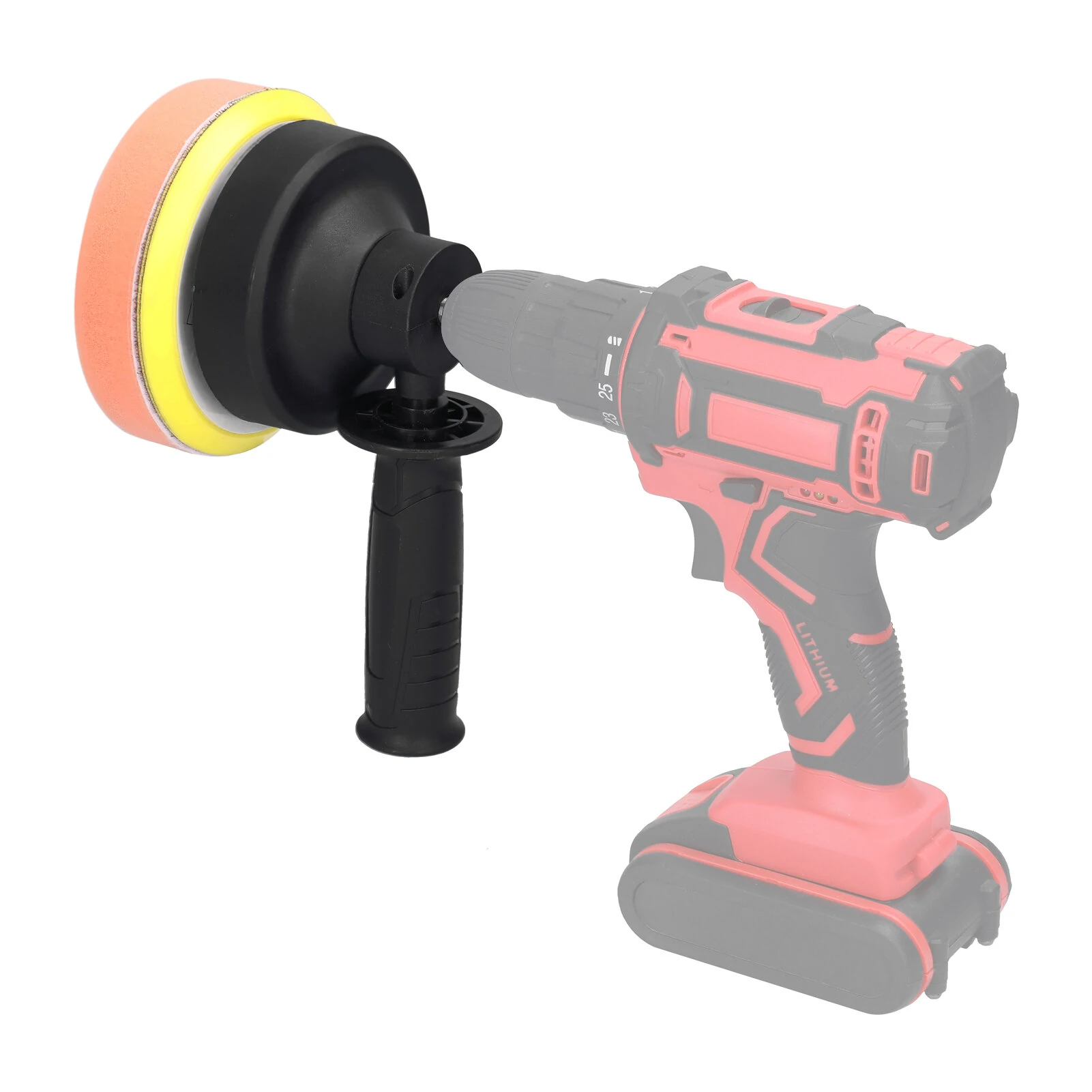 Electric Drill to Polishing Machine Attachment - Car Rotary Polisher with Pad - Image 5