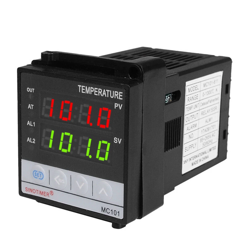 MC101 Digital PID Temperature Controller - 85-265V AC | Thermocouple Input with Alarm & SSR Output - Image 2