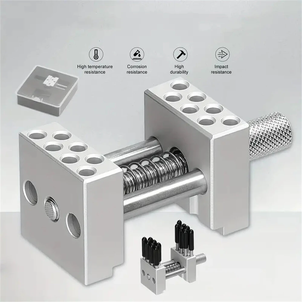 Adjustable Aluminum Alloy Mini Bench Vise - Multi-Function Clamp for DIY & Model Making - Image 4