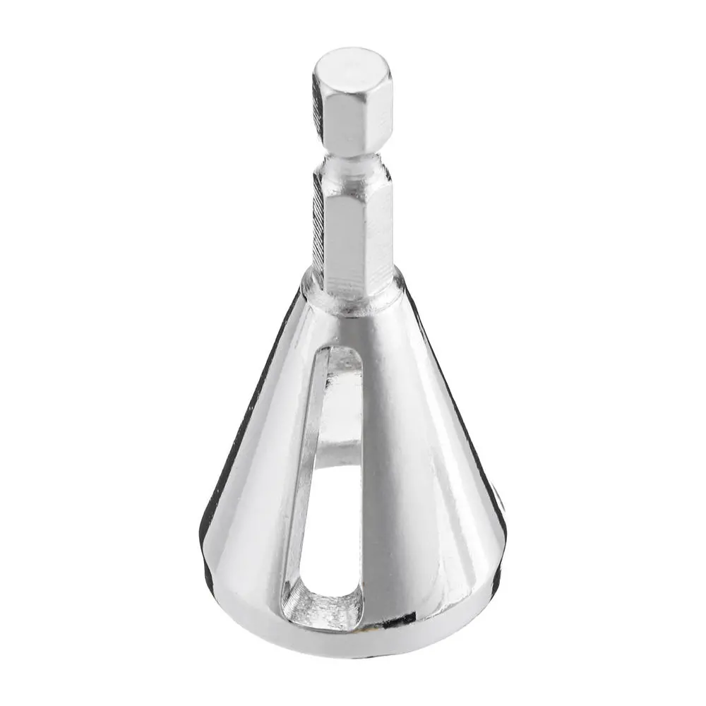 Silver Hard Alloy Deburring Chamfer Tool | Hex Shank Drill Bit for Burr Removal - Image 5