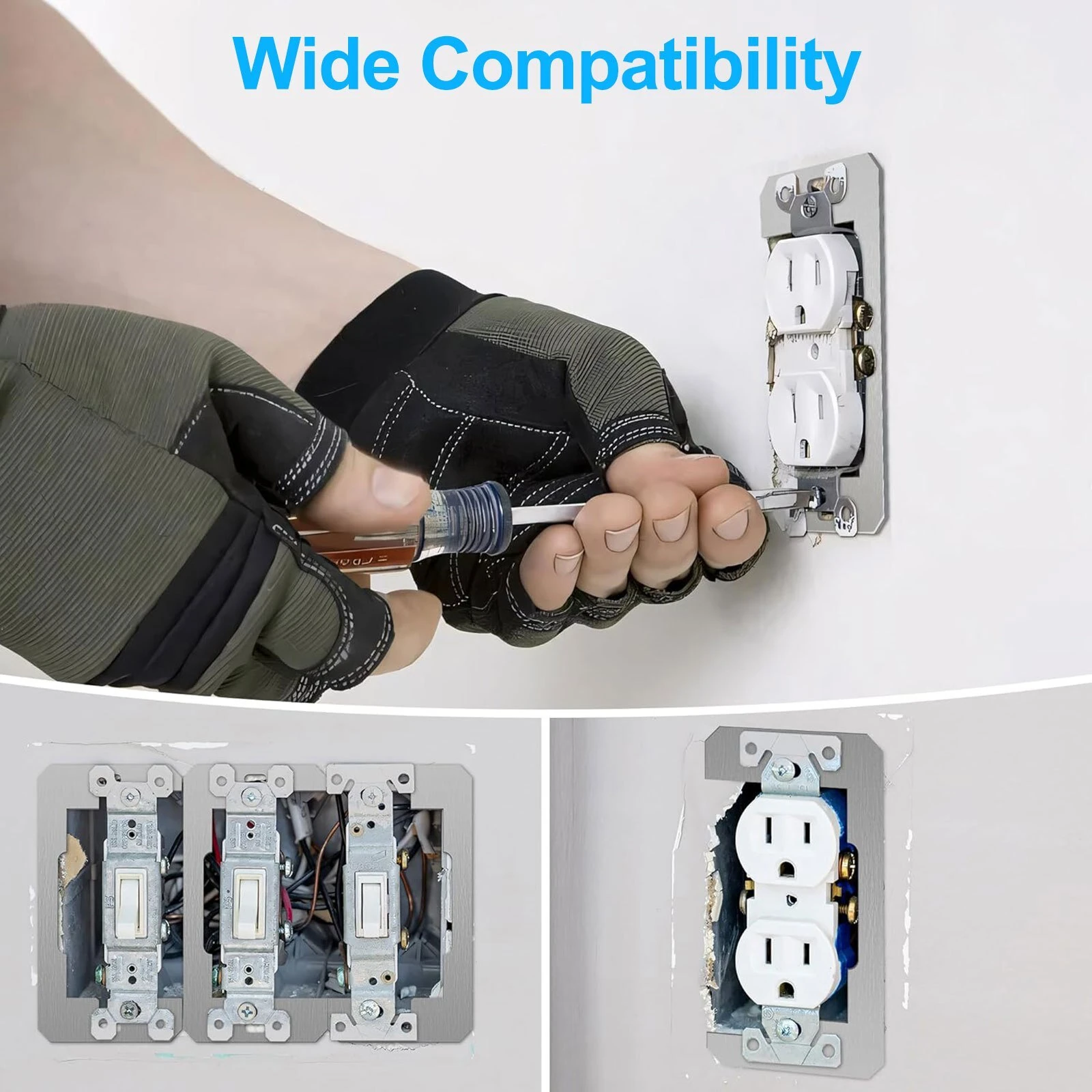 Metal Wall Plate Spacer - 15pcs Flush Fit Outlet Leveler - Waterproof & Rust Resistant - Image 4