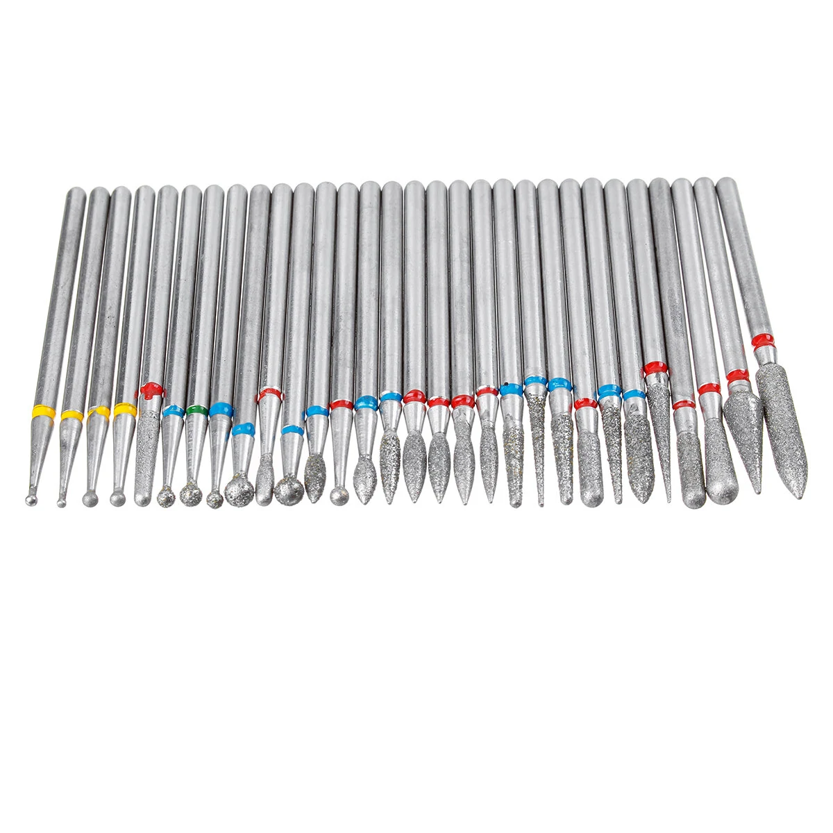 30Pcs Diamond Nail Drill Bit Set | For Acrylic Nails & Cuticle Care | Pedicure Tools - Image 5