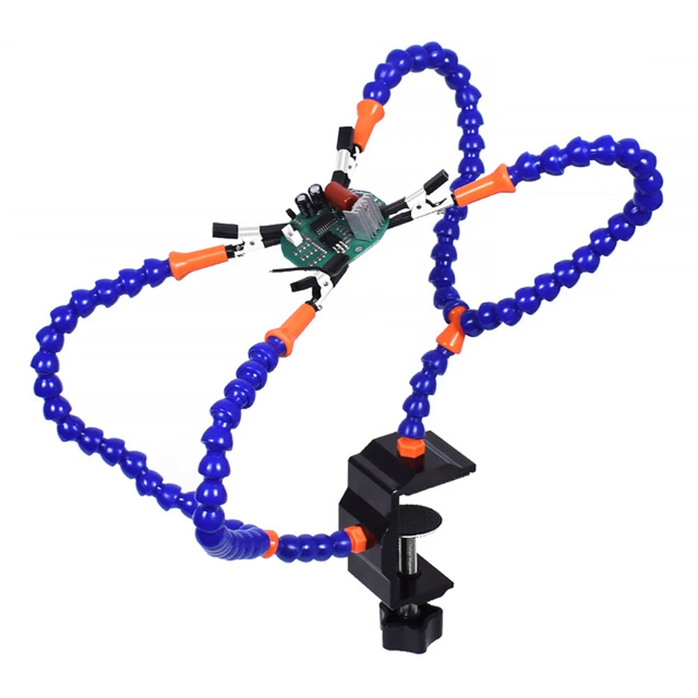 NEWACALOX Soldering Station Holder - PCB Fixture with 4 Flexible Arms | Helping Hand Tool - Image 2