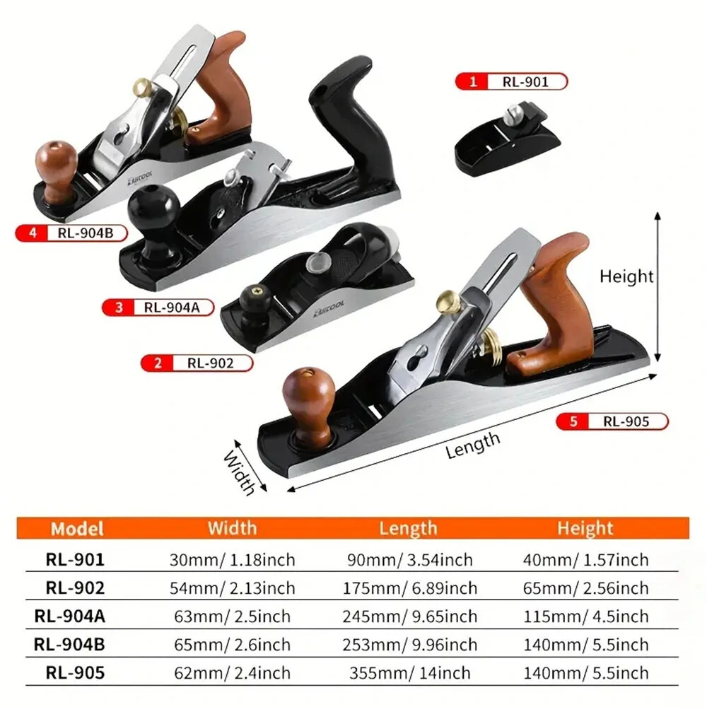 DeWalt Hand Planer - Adjustable Wood Plane with Sharp Blade for Smoothing & Chamfering - Image 3