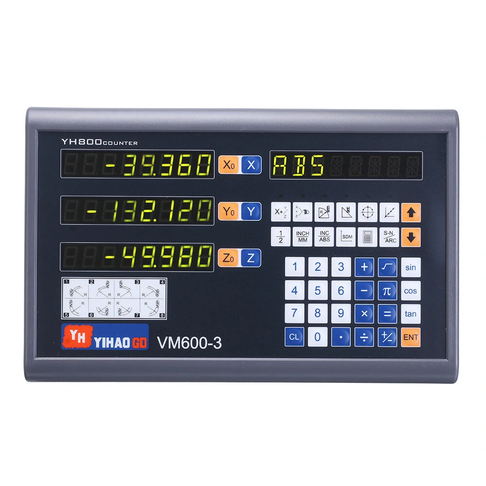 YIHAOGD YH 2/3 Axis CNC Milling DRO Display | TTL 50-1100mm Linear Scale Encoder for Lathe - Image 4