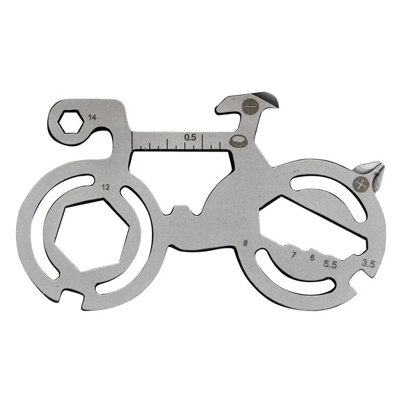 Multifunctional Tool Card | Stainless Steel EDC Gadget with 18 Repair Tools - Image 2