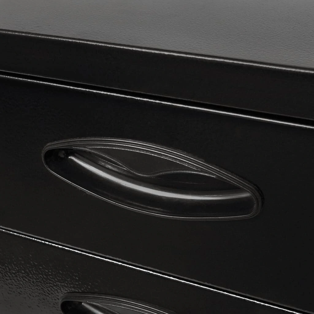 Black Metal Tool Box with 3 Drawers | Heavy Duty Storage - Image 2