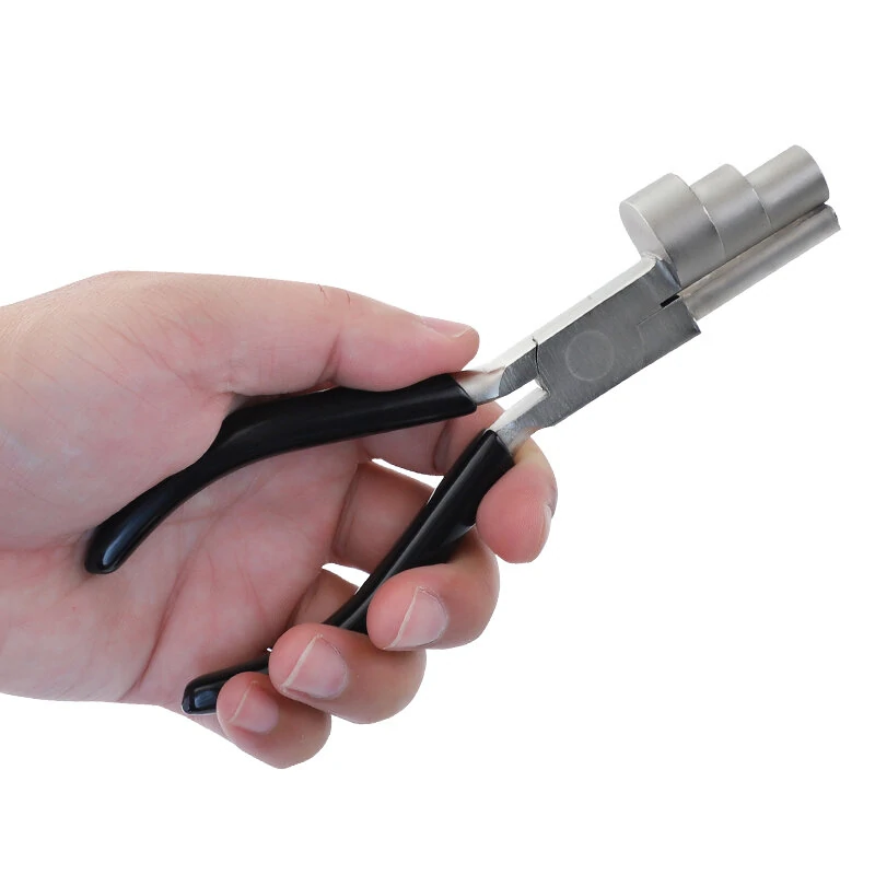 Mini Jewelry Pliers - 6 Inch 3-in-1 Flat Round Nose for DIY Hand-Wound Modeling - Image 4