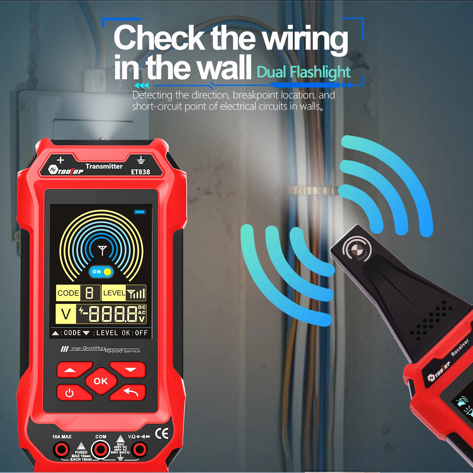 ET836 ET838 Underground Cable Tester | Wire Tracker for Electrical Lines & Pipes - Image 3