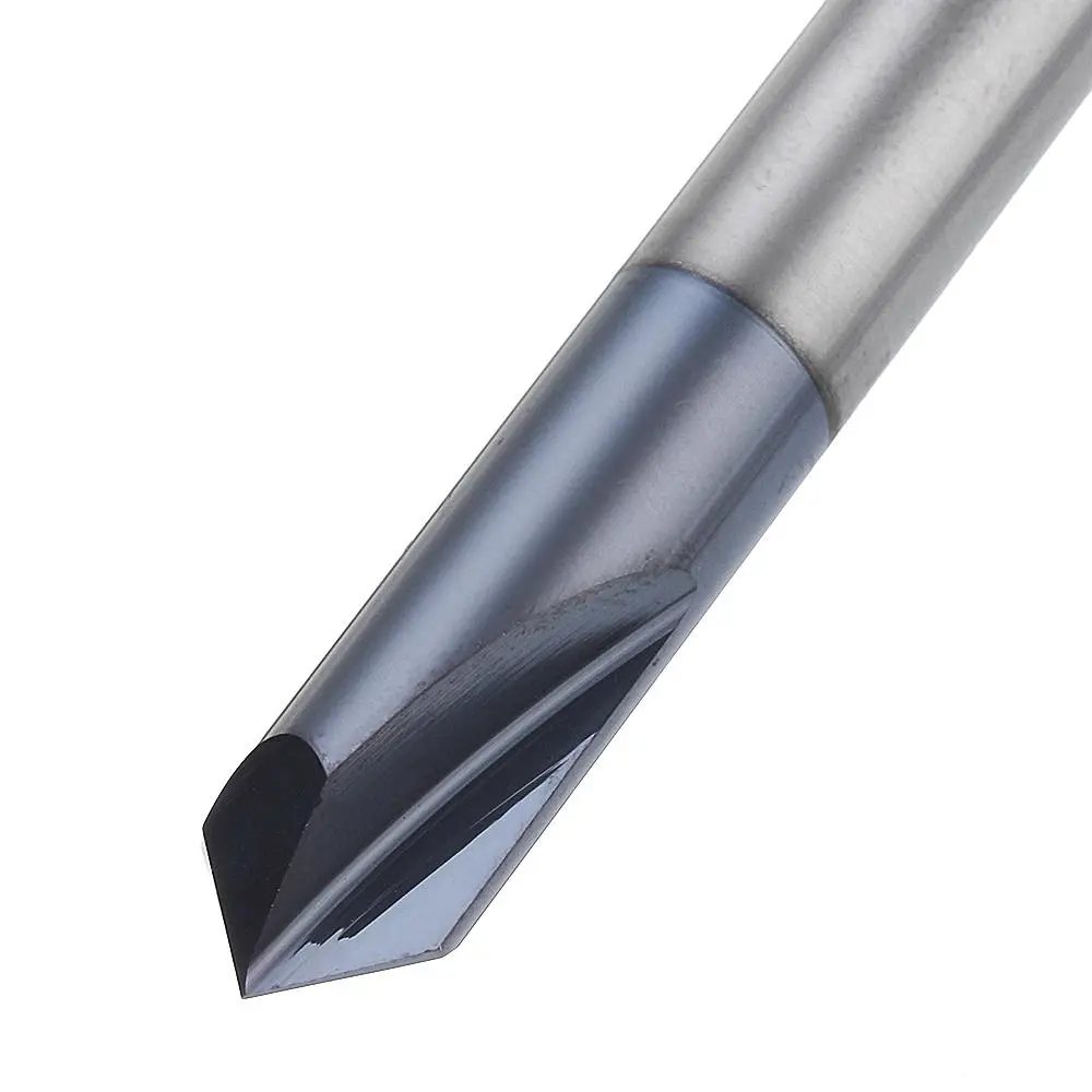 Drillpro Carbide Chamfering Cutter | 2-12mm 90 Degree End Mill | 2 Flute HRC45 - Image 3