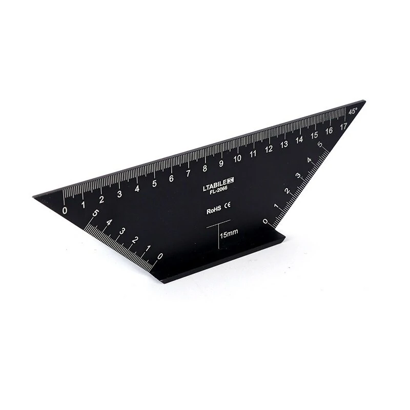 Multifunctional Right Angle Ruler 45/90 Degree | Aluminum Alloy T-Shape for Woodworking - Image 5