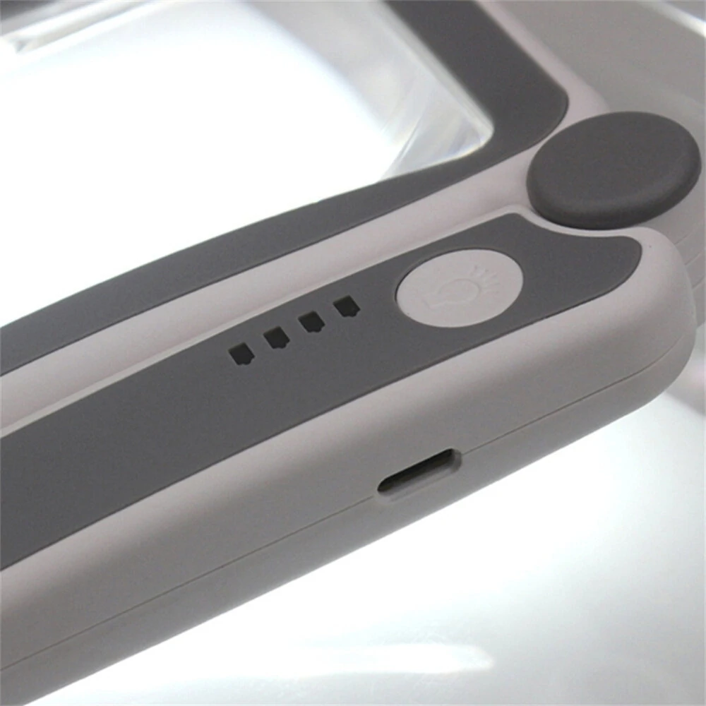 LED Illuminated Rechargeable Magnifying Glass | 4X Lens for Coins Stamps Jewelry - Image 4