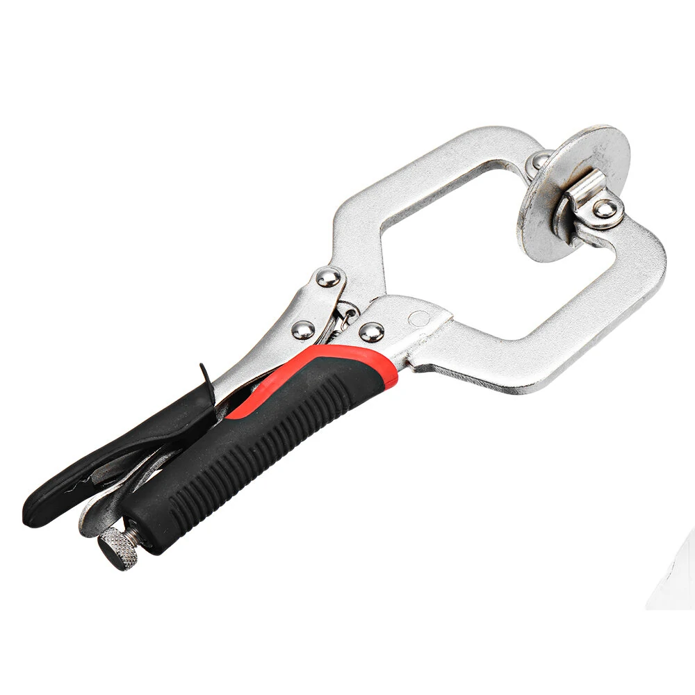 Woodworking 2 Inch C-Clamp with Locking Pliers & Swivel Pads | Face Clamp - Image 5